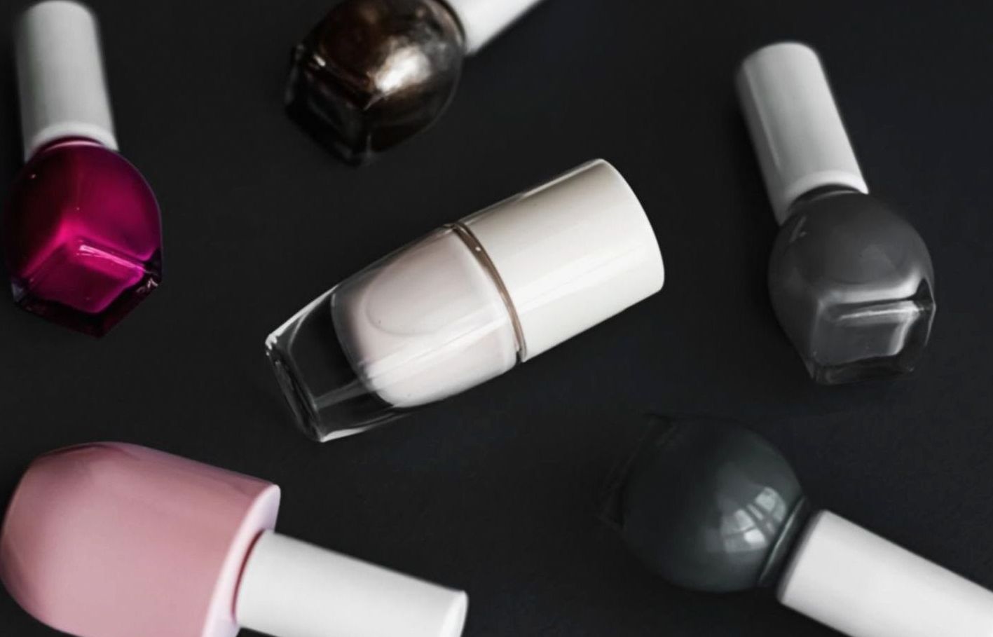 Manicure session in home office setting
